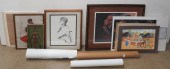 GROUP OF FRAMED AND UNFRAMED A