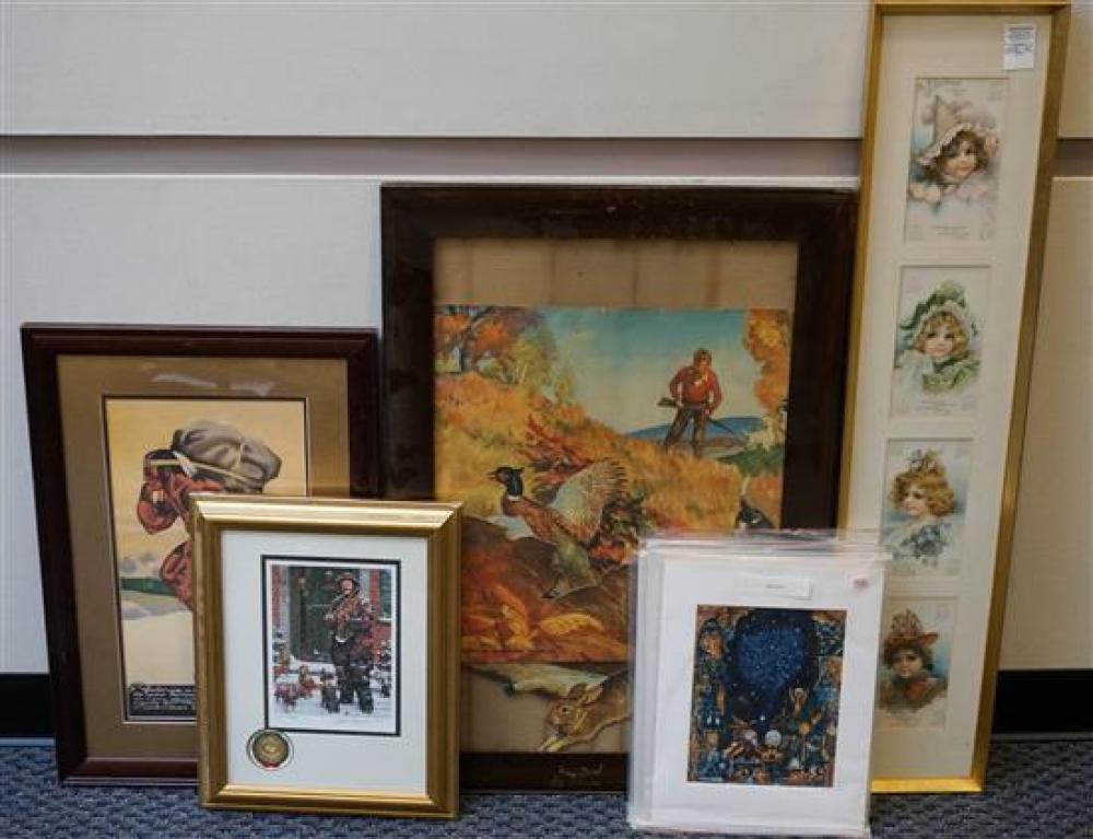 GROUP OF FRAMED AND UNFRAMED