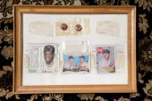 GROUP OF FRAMED BASEBALL MEMOR