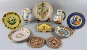 GROUP OF FRENCH FAIENCE DISHES