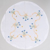 GROUP OF FRENCH FLORAL EMBROID