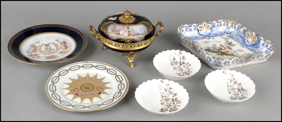 GROUP OF FRENCH PORCELAIN.