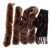 GROUP OF FUR ACCESSORIES inclu