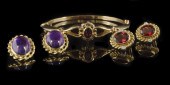 Group of Garnet and Amethyst J