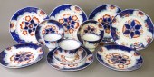 GROUP OF GAUDY WELSH IRONSTONE