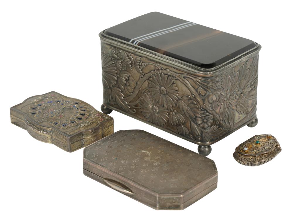 GROUP OF GEM AND STONE-INSET AND
