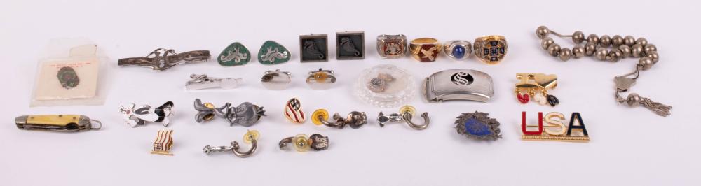 GROUP OF GENTLEMAN'S JEWELRY
