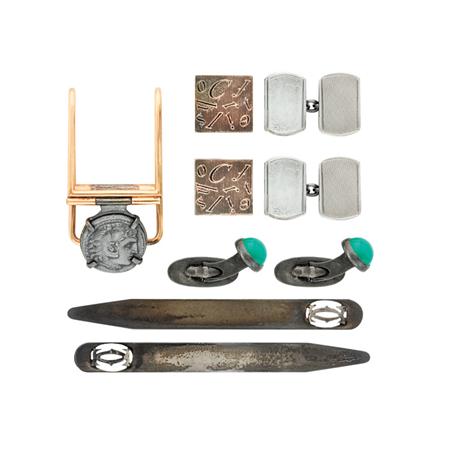 Group of Gentlemans Jewelry 	 