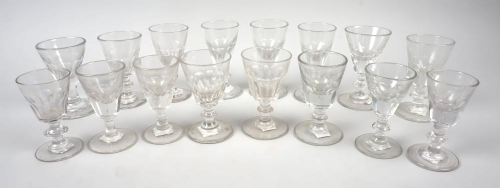 GROUP OF GEORGIAN GLASSWARE,
