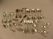 Group of Georgian sterling sil