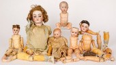 GROUP OF GERMAN BISQUE HEAD DO