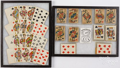 GROUP OF GERMAN PLAYING CARDS, 19TH