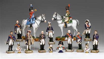 Group of German porcelain