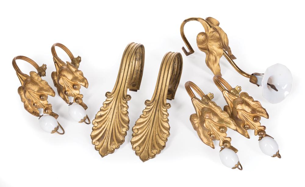 GROUP OF GILT BRASS TIE