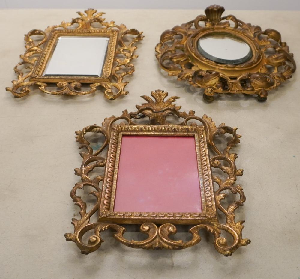 GROUP OF GILT METAL MIRRORSGroup of