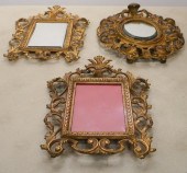 GROUP OF GILT METAL MIRRORSGro