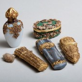 GROUP OF GILT-METAL-MOUNTED TA
