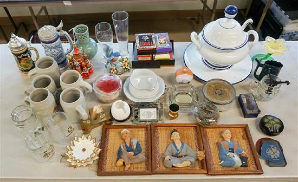 GROUP OF GLASS AND CERAMIC