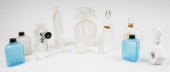 GROUP OF GLASS ART DECO PERFUM