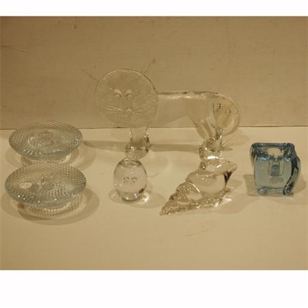 Group of Glass Articles 	 