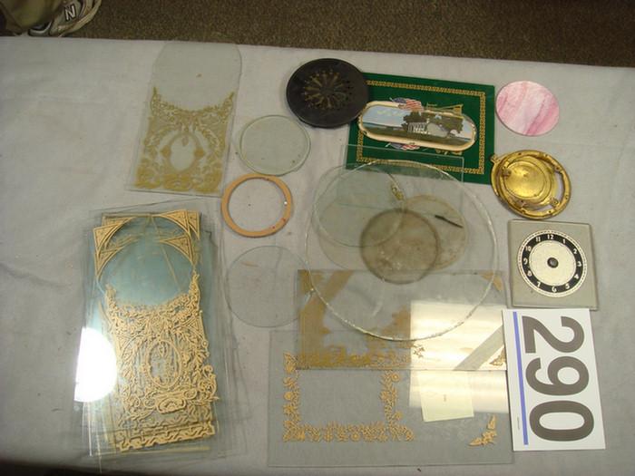 Group of glass door panels some