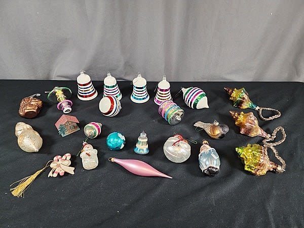 Group of Glass Ornaments. Group