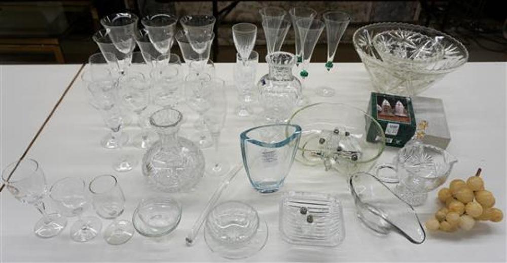 GROUP OF GLASS STEMWARE, PUNCH