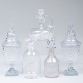 GROUP OF GLASS TABLE ARTICLESC