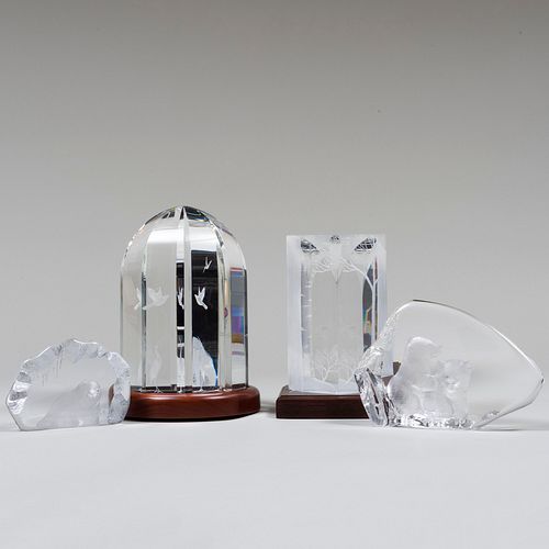 GROUP OF GLASS TABLE