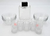GROUP OF GLASS TO INCLUDE JEAN