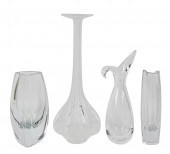 GROUP OF GLASS VASESGroup of G