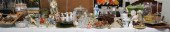 GROUP OF GLASSWARE, PORCELAIN