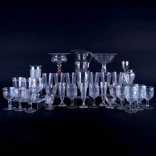 GROUP OF GLASSWAREComprising: A