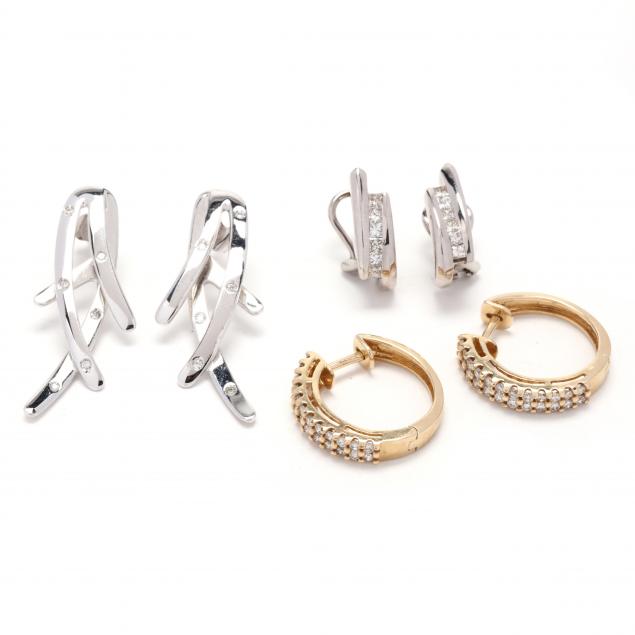 GROUP OF GOLD AND DIAMOND