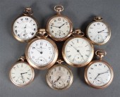 Group of gold-filled pocket wa