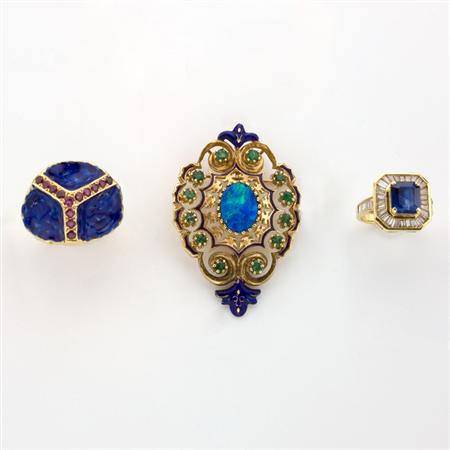 Group of Gold, Gem-Set and