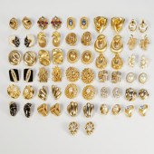 GROUP OF GOLD TONE COSTUME JEW