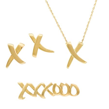 Group of Gold X Jewelry, Tiffany