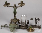 GROUP OF GRAND TOUR BRONZE CAN