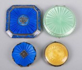 GROUP OF GUILLOCHE ENAMEL AND