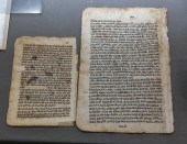 GROUP OF HEBREW MANUSCRIPT PAG