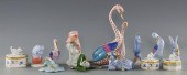 GROUP OF HEREND ANIMALS, 13 TO