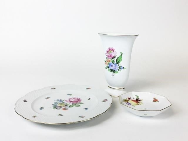 GROUP OF HEREND CHINA - VASE -
