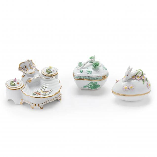 GROUP OF HEREND PORCELAIN INCLUDING