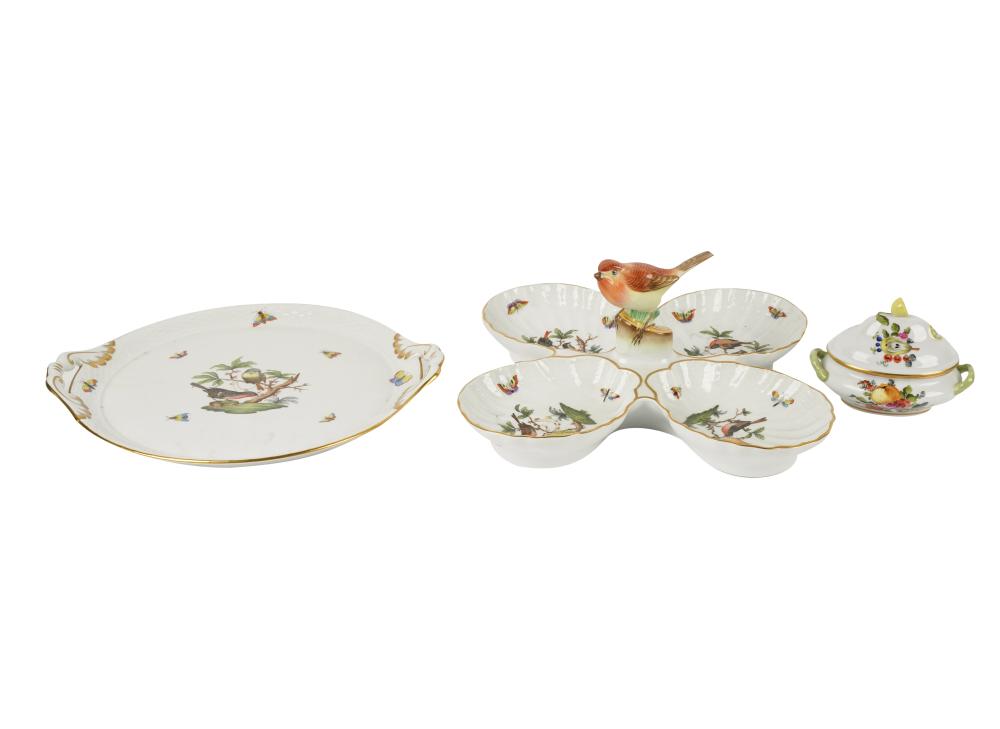 GROUP OF HEREND PORCELAIN SERVING