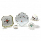 GROUP OF HEREND, TIFFANY, AND