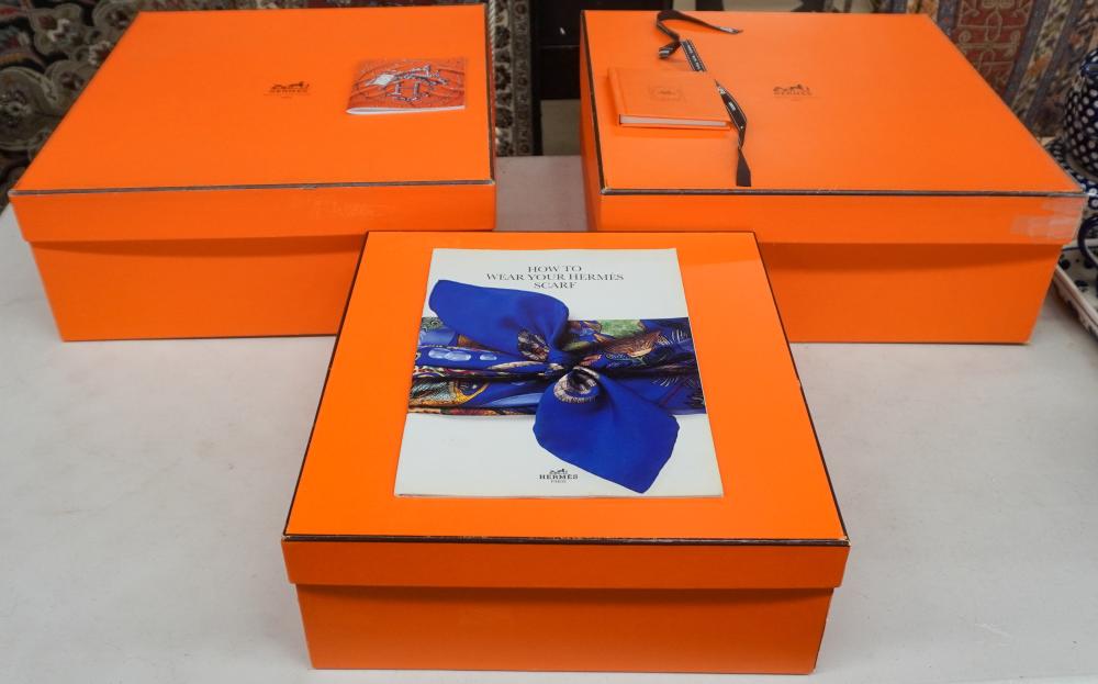 GROUP OF HERMES BOXES AND