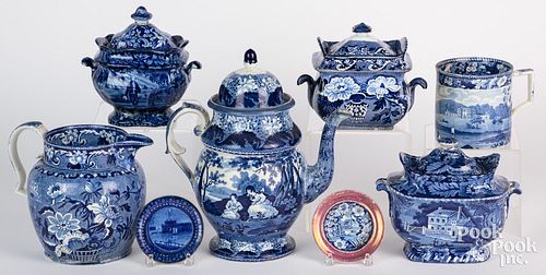 GROUP OF HISTORIC BLUE
