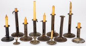 GROUP OF HOG SCRAPER CANDLESTI