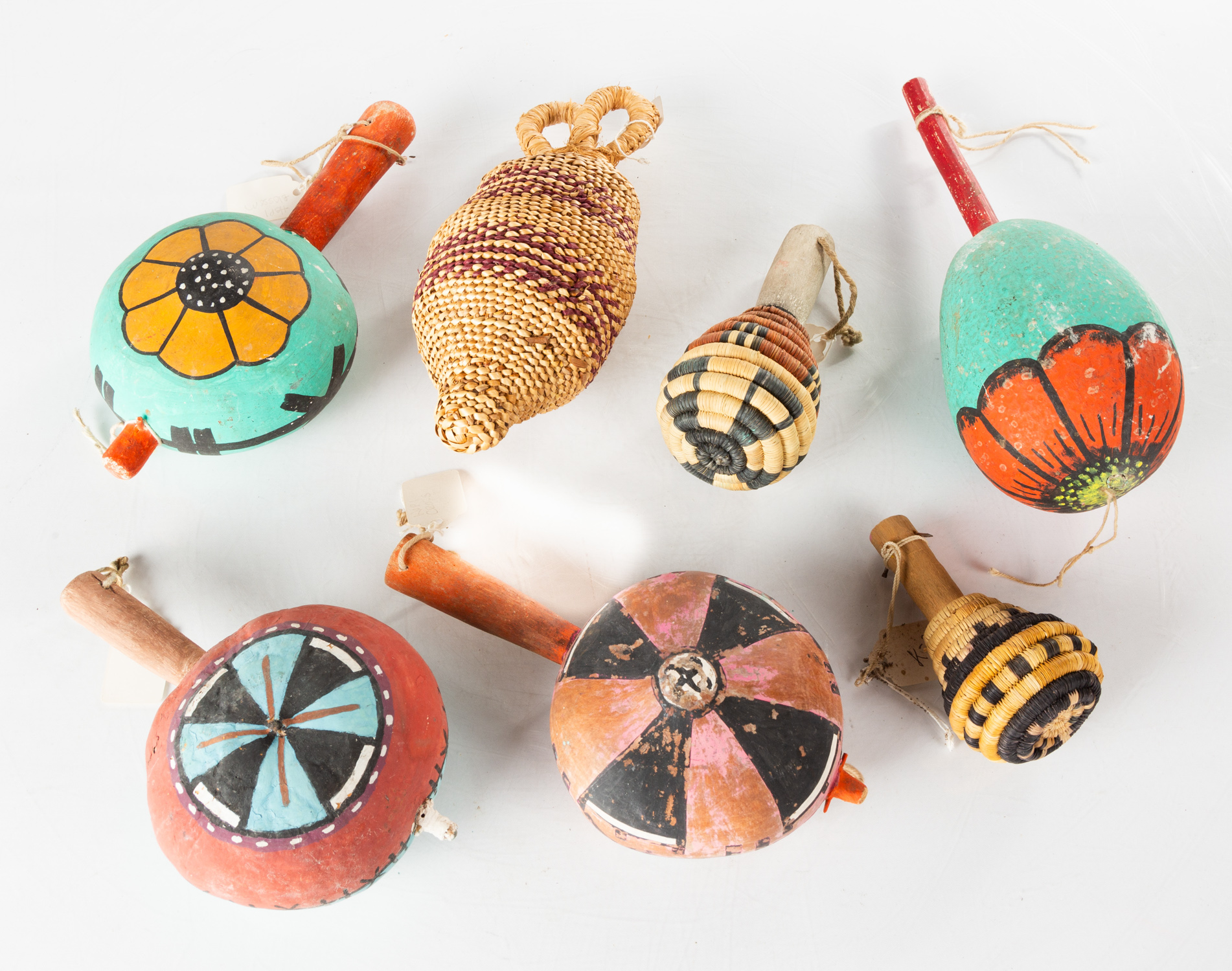 GROUP OF HOPI RATTLES Including